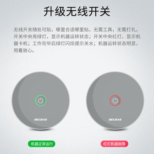 贝克巴斯/垃圾处理器/F3PLUS/红色 家用食物垃圾处理器 厨余粉碎机 可接洗碗机 商品图4