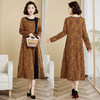时尚洋气，秋季女装新款民族风复古长款套头圆领大版大码连衣裙HR-YYG82825 商品缩略图1