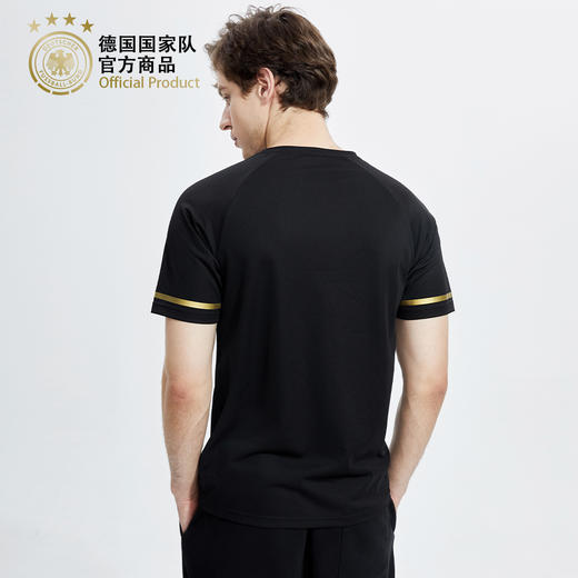 德国国 家队官方商品丨黑金速干T恤 足球训练运动短袖 透气球迷衫 商品图2