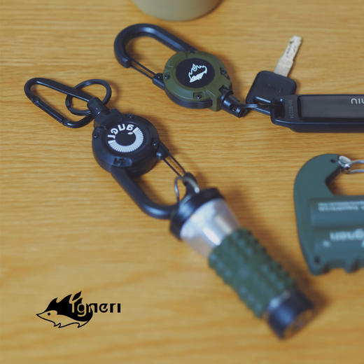 igneri小刺猬 伸缩钥匙扣 商品图1