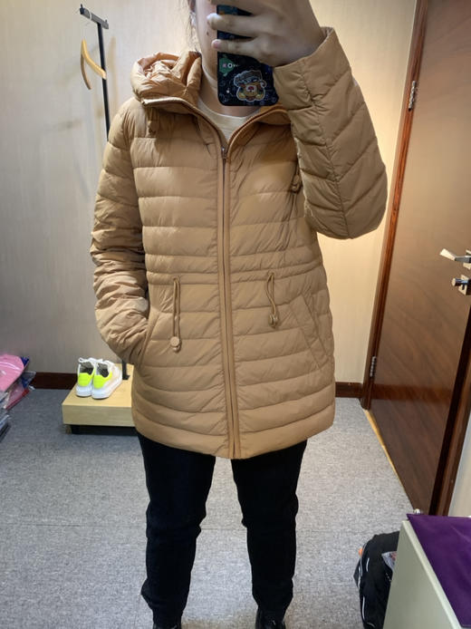 水淼2023秋新款超显瘦简约休闲保暖轻便羽绒服7682 商品图12