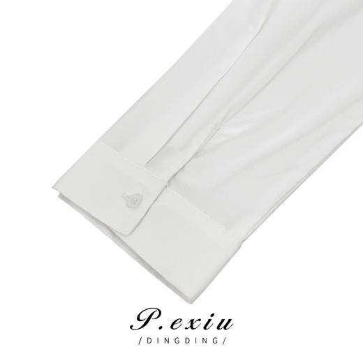 04-6潘依绣丁丁宠粉秋季极简风宽松休闲简约百搭长袖衬衫 W-61539 商品图3