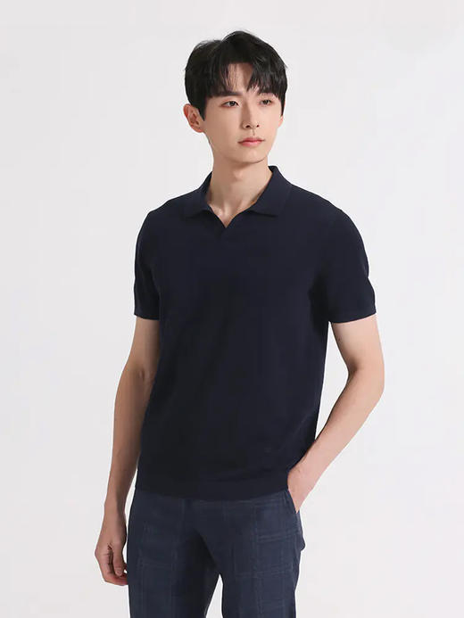 callisto藏青棉混纺T恤 SSTSS176C 商品图1