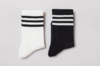 女袜丨条纹中筒运动无骨精梳棉袜吸汗透气防臭【2312102】 商品缩略图1