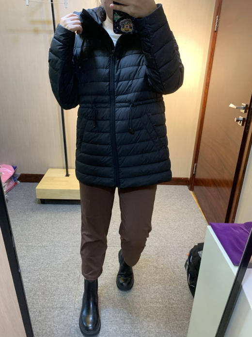 水淼2023秋新款超显瘦简约休闲保暖轻便羽绒服7682 商品图8