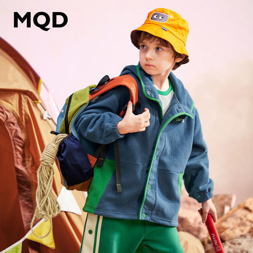 【MQD】童装男童连帽外套秋新款图案风时髦衫抗风保暖洋 商品图1