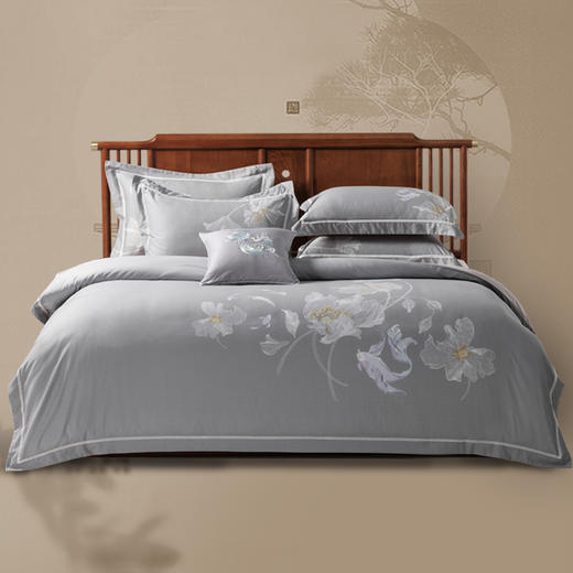 多喜爱山海经 60S贡缎磨绒四件套 花开荼蘼/纵横山海/雅韵文鳐/福鹿满盈/鱼跃hlcs 商品图10