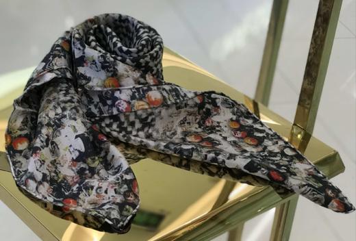 优品堂【清秀高雅】桑蚕丝90x90方巾 商品图3