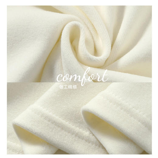 「三色可选！双面磨绒」开叉卫衣女秋冬季新款套头圆领长袖打底衫外衣休闲内搭上衣女 商品图3