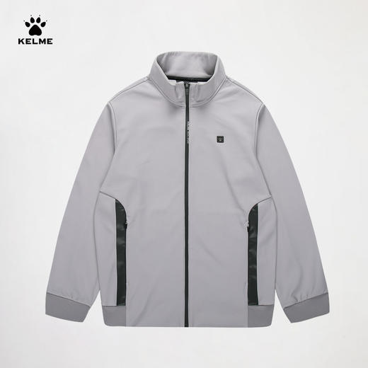 卡尔美冬季跃动出型系列男士加绒立领针织外套 商品图0