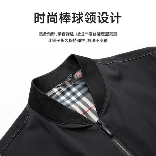 【新款DPS】大依优型大码立领棒球领夹克外套加肥加大肥佬休闲商务上衣男士胖子 商品图3