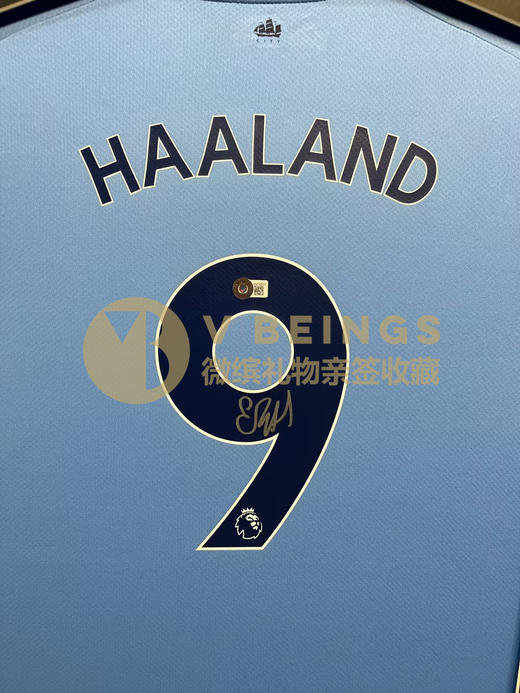 收藏系列 哈兰德 曼城队9号蓝色 亲笔签名球衣 EM 商品图2