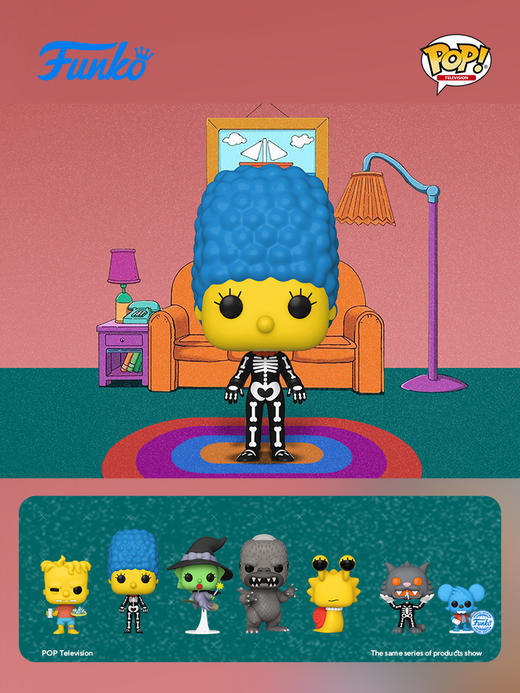 Funko POP Simpsons Skeleton Marge辛普森一家骷髅玛姬手办摆件 66337 商品图1