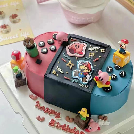 【超级玛丽游戏机】- 儿童生日蛋糕 商品图1