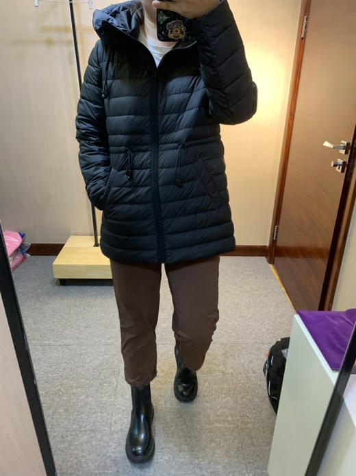 水淼2023秋新款超显瘦简约休闲保暖轻便羽绒服7682 商品图7