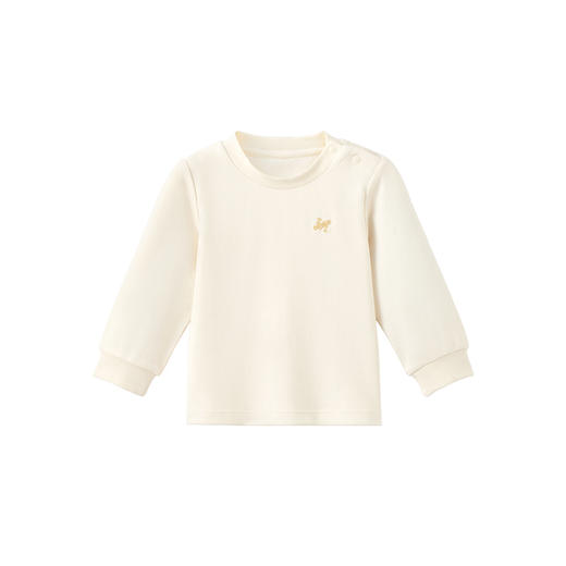 英氏儿童t恤2023秋装男女宝宝纯棉圆领打底衫上衣YLTAJ0P015A 商品图4