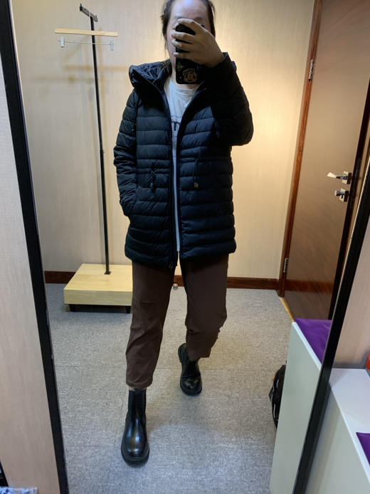水淼2023秋新款超显瘦简约休闲保暖轻便羽绒服7682 商品图5