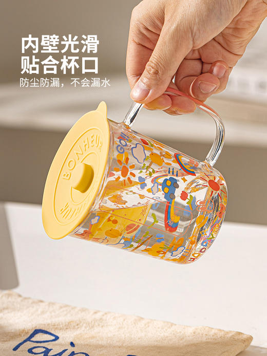 摩登主妇硅胶杯盖食品级通用马克杯盖防尘陶瓷茶杯玻璃水杯盖单卖 商品图3