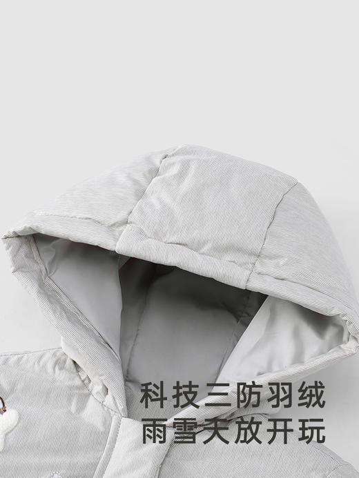 英氏宝宝羽绒服三防羽绒连体衣2023冬季保暖鹅绒外出YRHFJ4P176A 商品图1