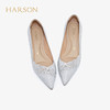 【自营】哈森 2022秋季欧美细跟尖头时装鞋宴会水钻单鞋 HS227120 商品缩略图1
