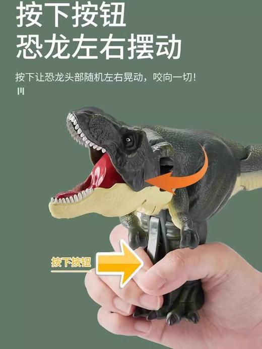 【抖音爆款玩具】侏罗纪咆哮霸王龙按压恐龙玩具 商品图0