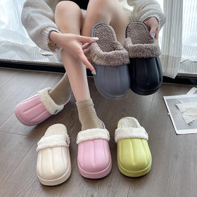 高颜值可拆卸棉拖火了！防水防污防滑，穿上增高4cm，又软又弹巨暖和