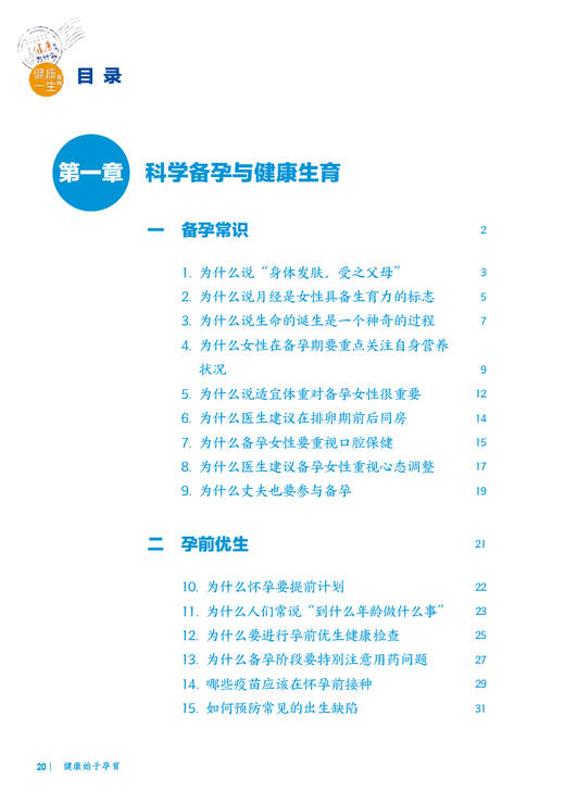 【入围2023年度中国好书】十万个健康为什么丛书 健康始于孕育 李志新 杨琦 科学备孕健康生育产后保健婴幼儿养育人民卫生出版社 商品图2