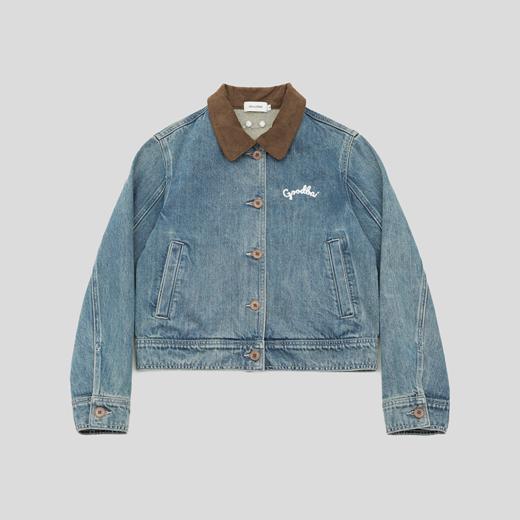 GOODBAI GOODEES刺绣logo短款牛仔外套 商品图2