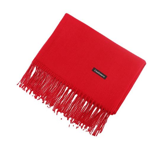 秋冬新款【纯色仿羊绒流苏围巾】简约情侣流苏披肩围脖  多色可选 商品图12