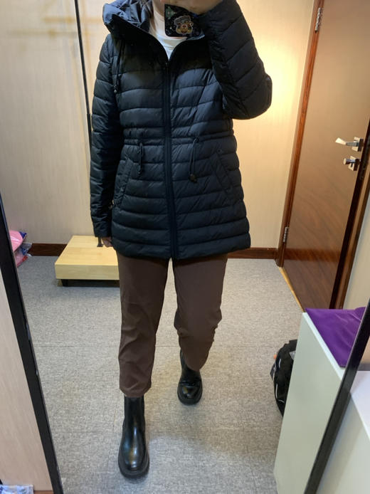 水淼2023秋新款超显瘦简约休闲保暖轻便羽绒服7682 商品图6