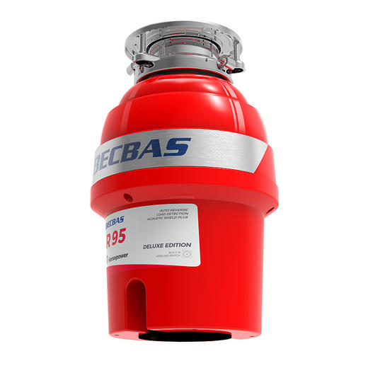 贝克巴斯/垃圾处理器/R95/红色 接洗碗机 智能调节转速 商品图3