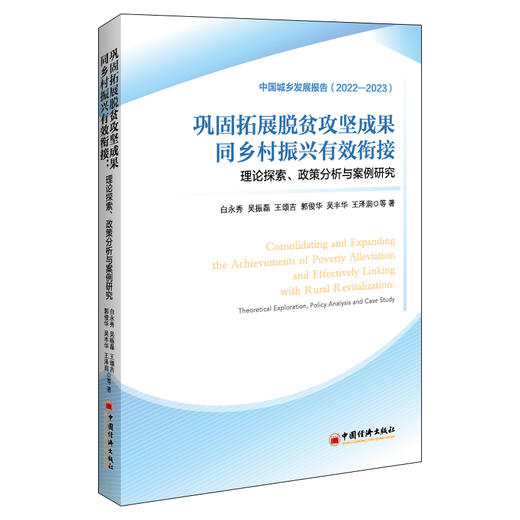 巩固拓展脱贫攻坚成果同乡村振兴有效衔接：理论探索、政策分析与案例研究 商品图0