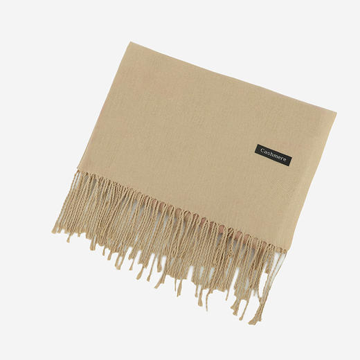 秋冬新款【纯色仿羊绒流苏围巾】简约情侣流苏披肩围脖  多色可选 商品图7