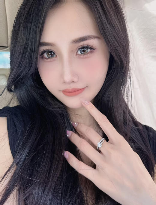 <月抛大直径>Jellydoll-玉蓝青花--14.5mm【月抛 0-1000度 含525/575】 商品图3
