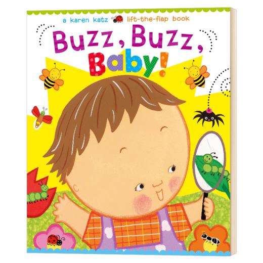 嗡嗡声 嗡嗡声 宝贝 英文原版绘本 Buzz Buzz Baby Karen Katz 卡伦卡茨 幼儿英语启蒙认知纸板翻翻书 英文版进口原版书籍 商品图1