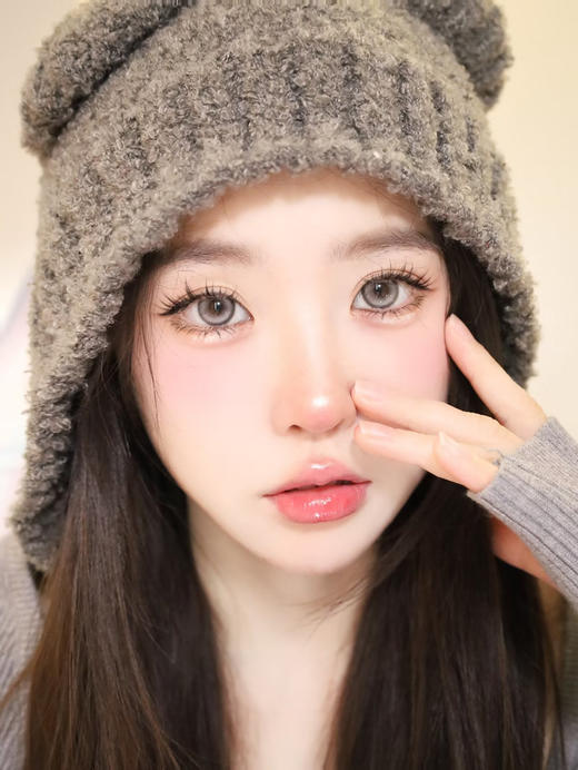 【大直径】Hancon -椰子雪灰--14.5mm【年抛 0-800度 无525/575 】 商品图2