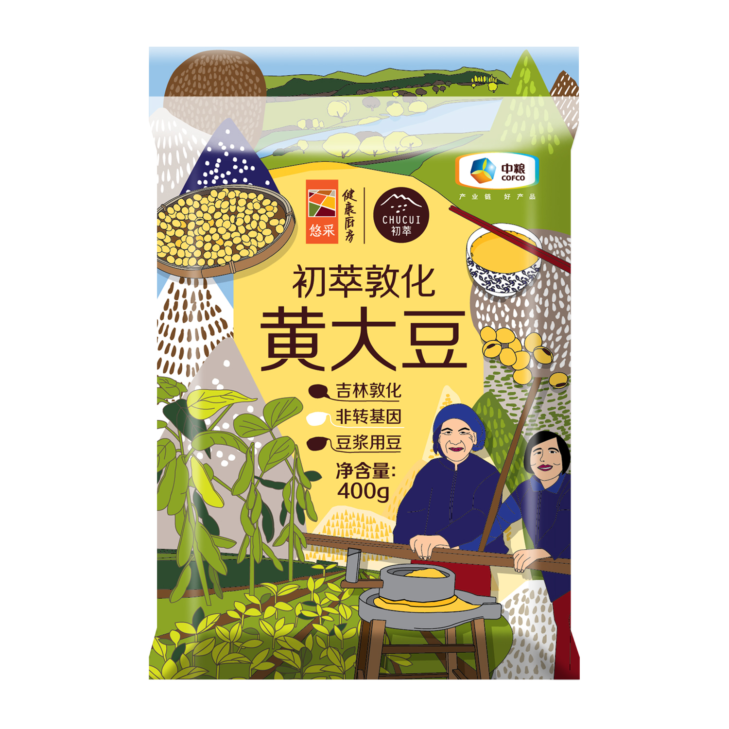 中粮初萃敦化黄大豆400g