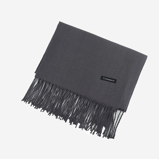 秋冬新款【纯色仿羊绒流苏围巾】简约情侣流苏披肩围脖  多色可选 商品图4