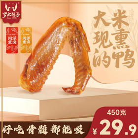 【推荐】罗大胡子经典米熏鸭翅卤味办公室零食30g/支