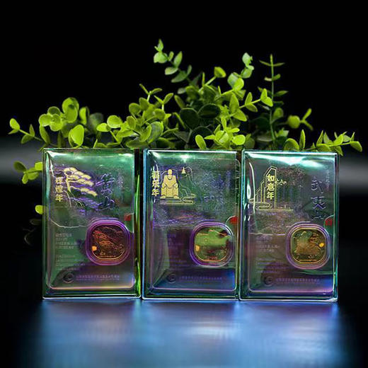 2023康银阁新品 双遗币绿水青山炫透卡 武夷山 黄山 峨眉山 商品图0