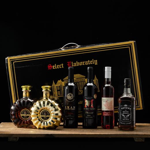 洋酒威士忌 龙船申纳特镀金双太阳组合 XO白兰地六支珍藏组合装 花样组合6支礼盒装 商品图0