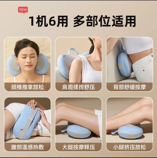 【多功能家用 车载按摩器】颈椎按摩枕，全身按摩仪，让您的颈部、背部、肩颈和腰部得到全方位的按摩，缓解疲劳和不适。采用充电设计，方便携带和使用！父亲节母亲节优选 商品图1