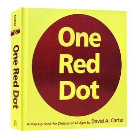 一个红点 儿童艺术启蒙立体书 英文原版绘本 One Red Dot A Pop-Up Book for Children 数字形状认知趣味 英文版进口原版英语书籍