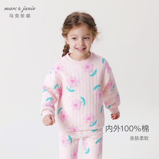 【空气层】马克珍妮秋冬新款 男女童空气层长袖上衣231177 商品图1