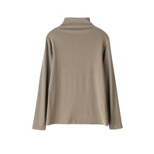 「6色可选！软糯舒适」秋冬款打底衫女外穿休闲上衣女膨体绒简约中领针织衫内搭韩系长袖 商品图4