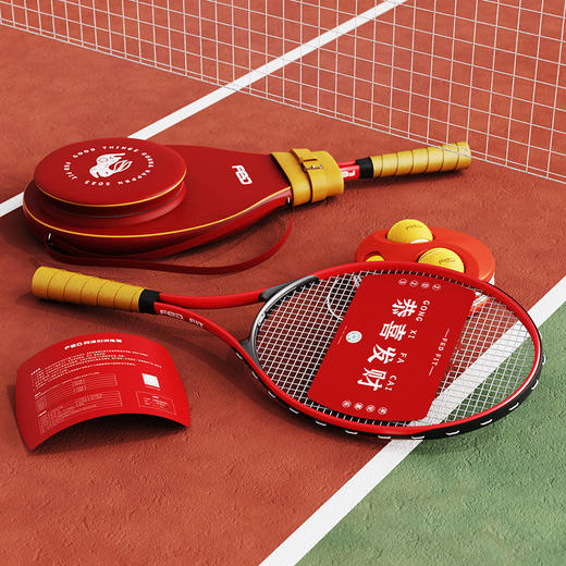 【1分钟轻松上手的网球装备 一套搞定】FED网球回弹训练器 亲子套装 不受场地限制 随时随地带宝贝开玩玩具礼物 商品图2