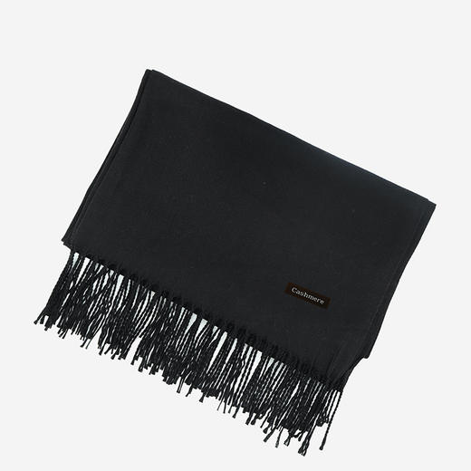 秋冬新款【纯色仿羊绒流苏围巾】简约情侣流苏披肩围脖  多色可选 商品图2