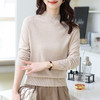 洋气半高领针织衫，今年流行漂亮上衣秋冬网纱打底衫CC-XQ-855 商品缩略图3