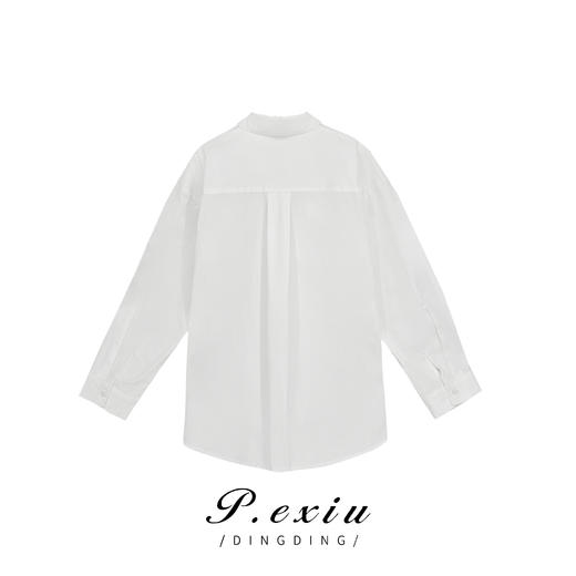04-6潘依绣丁丁宠粉秋季极简风宽松休闲简约百搭长袖衬衫 W-61539 商品图1