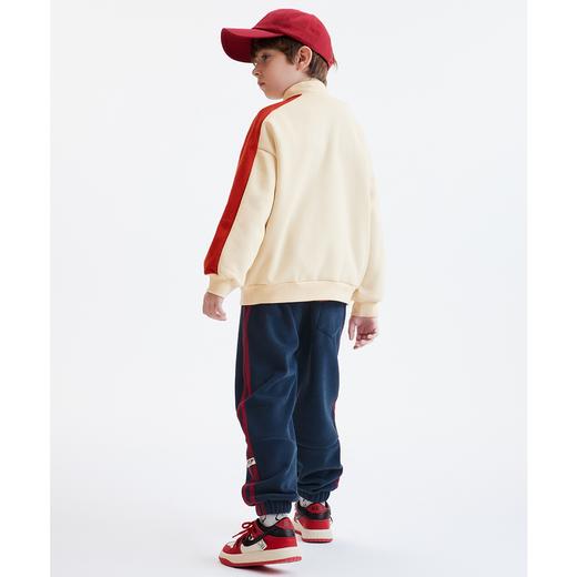 【MQD】童装男童冬季加绒加厚半开襟卫衣时尚92W0622 商品图3